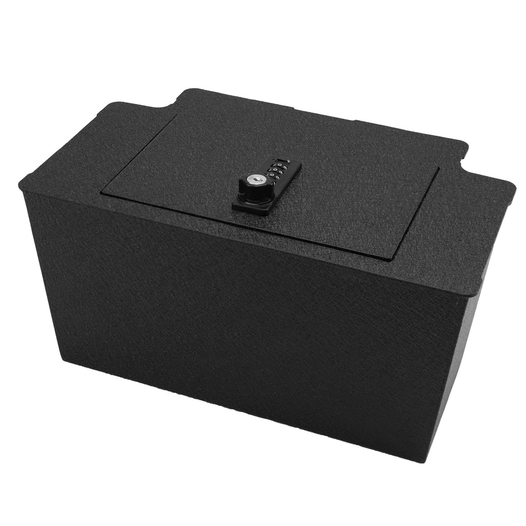 Pro Chevy Silverado 1500 and GMC Sierra 1500/2500/3500 Center Console Safe (4-Digit Combo Lock with Key) : 2023-2026