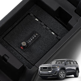 GMC Acadia Center Console Safe (4-Digit Combo Lock with Key) : 2017-2023