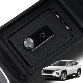 Hyundai Tucson Not Limted Center Console Safe (Fingerprint Lock with Key) : 2022-2024