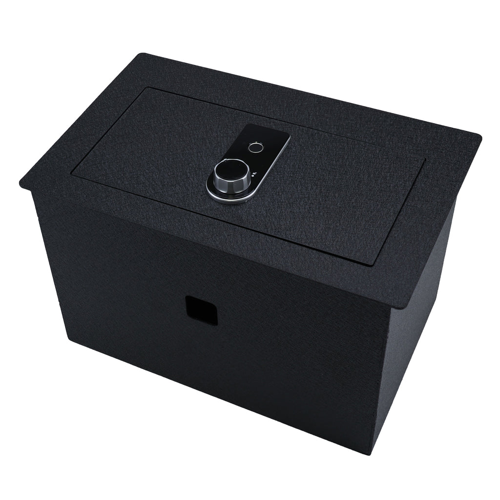 Pro Chevy Suburban Chevy Tahoe/Silverado and GMC Yukon/Yukon XL/Sierra 1500/2500/3500 Center Console Safe (Fingerprint Lock with Key) : 2014-2020