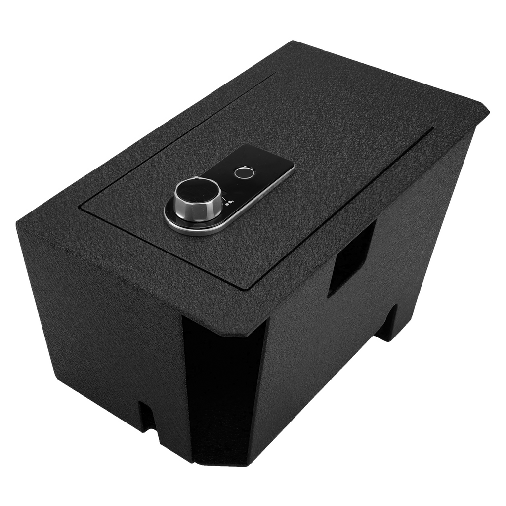 Pro Toyota Tundra and Toyota Sequoia Center Console Safe (Fingerprint Lock with Key) : 2022-2026