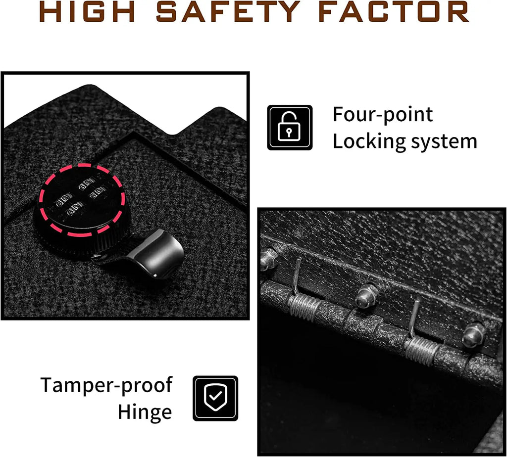 Instructions for 2005-2015 Toyota Tacoma console gun Safe 4-digit combo lock