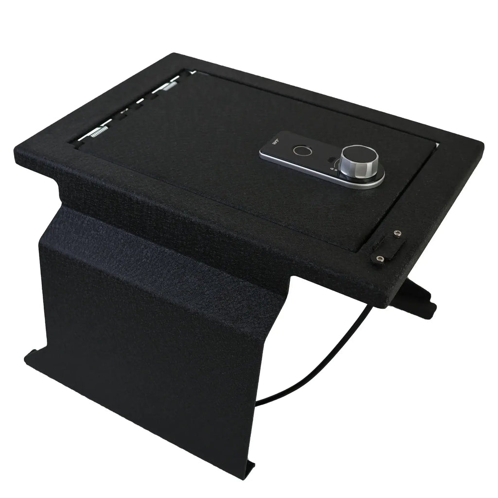 2012-2014 Ford F150 Ford Raptor and Ford Platinum Models console fingerprint lock gun safe