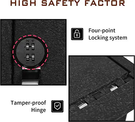 Instructions for 2013-2018 Subaru Forester console gun Safe 4-digit combo lock