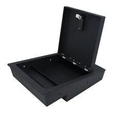 Cargar imagen en el visor de la galería, 2014-2020 Chevrolet Silverado 1500 2500 3500 and GMC Sierra 1500 2500 3500 under seat console 4-digit combo lock with key gun safe 6