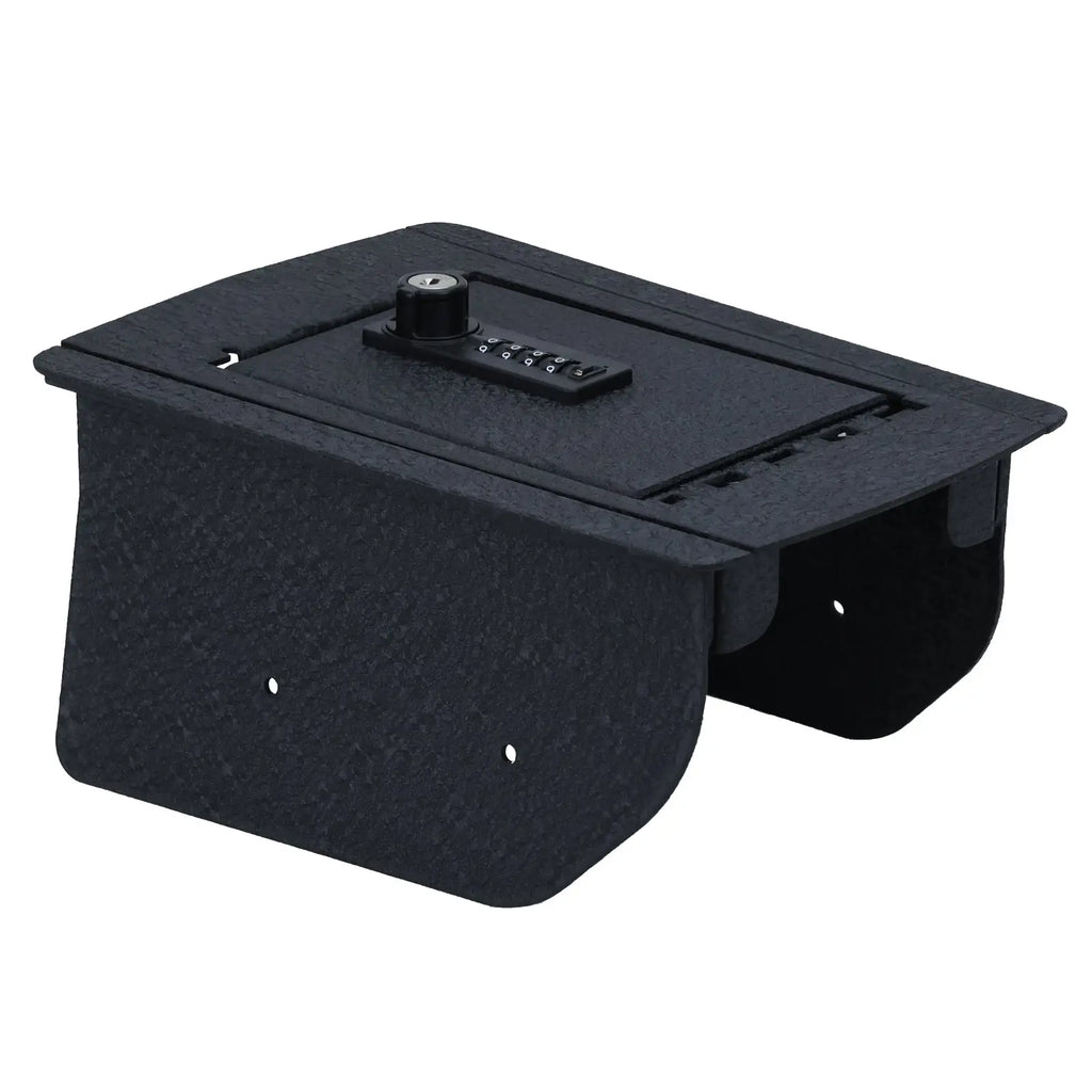 2014-2020 Jeep Grand Cherokee without CD console 4-digit combo lock with key gun safe 1