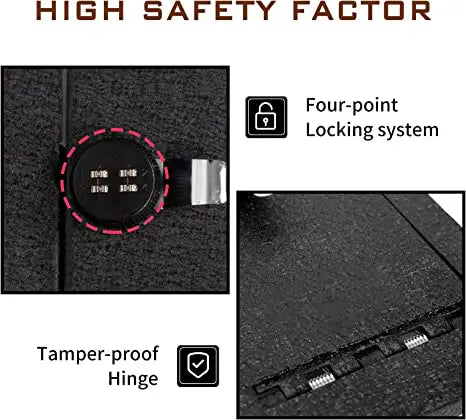 Instructions for 2016-2022 Lexus RX 300/350/450h console gun Safe 4-digit combo lock