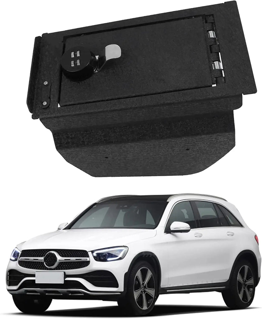 2016-2022 Mercedes Benz GLC console 4-digit combo lock gun safe 1