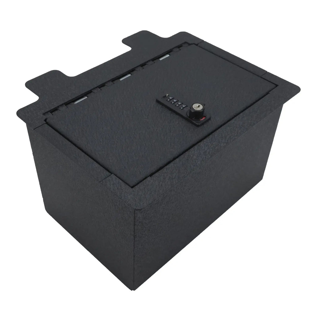 2019-2022 Chevy Silverado 1500 2500 3500 and GMC Sierra 1500 2500 3500 console 4-digit combo lock with key gun safe 1