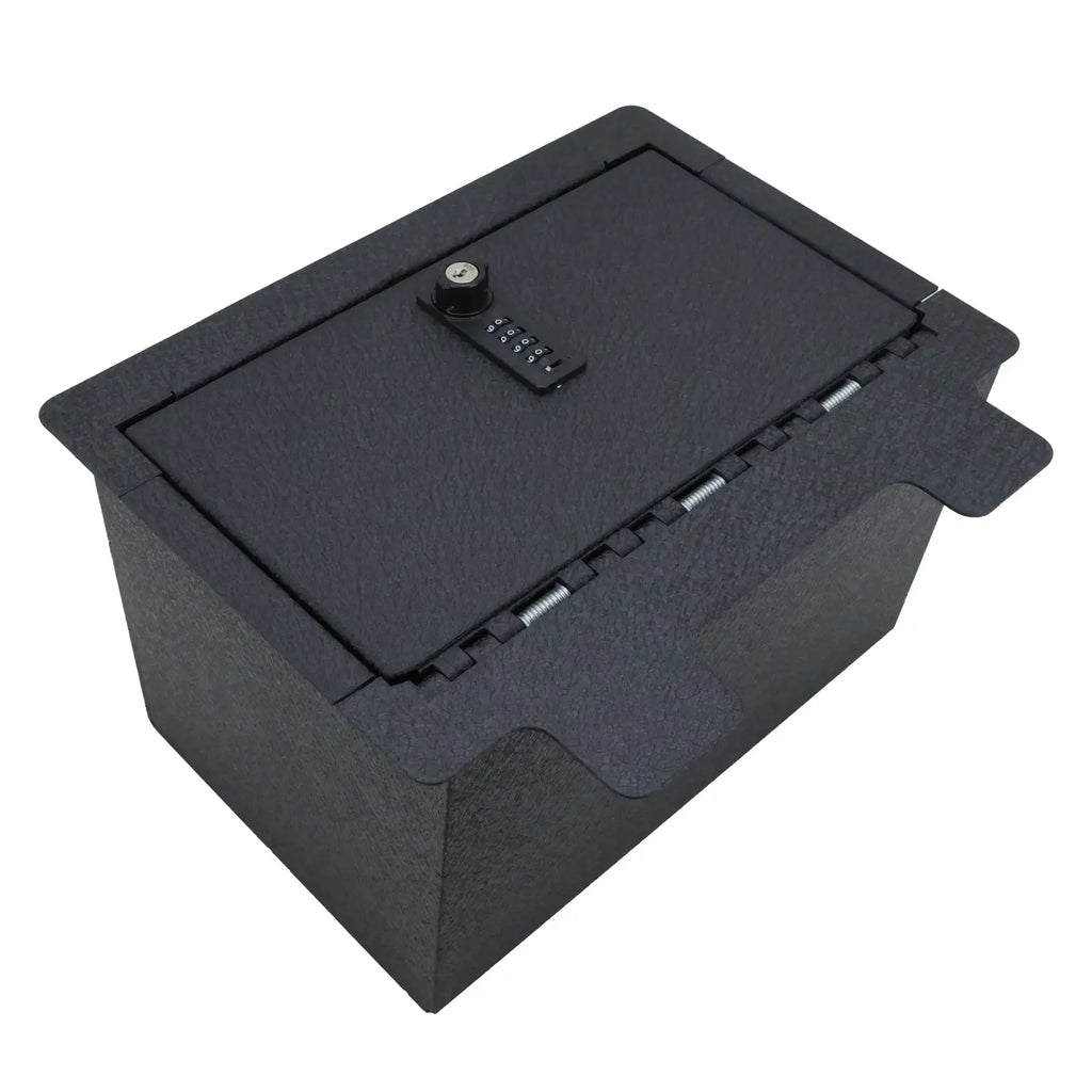 2019-2022 Chevy Silverado 1500 2500 3500 and GMC Sierra 1500 2500 3500 console 4-digit combo lock with key gun safe 2