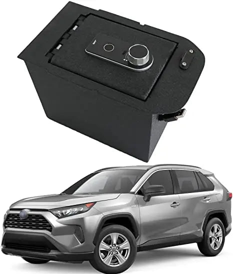 2019-2024 Toyota RAV4 console fingerprint lock gun safe-1