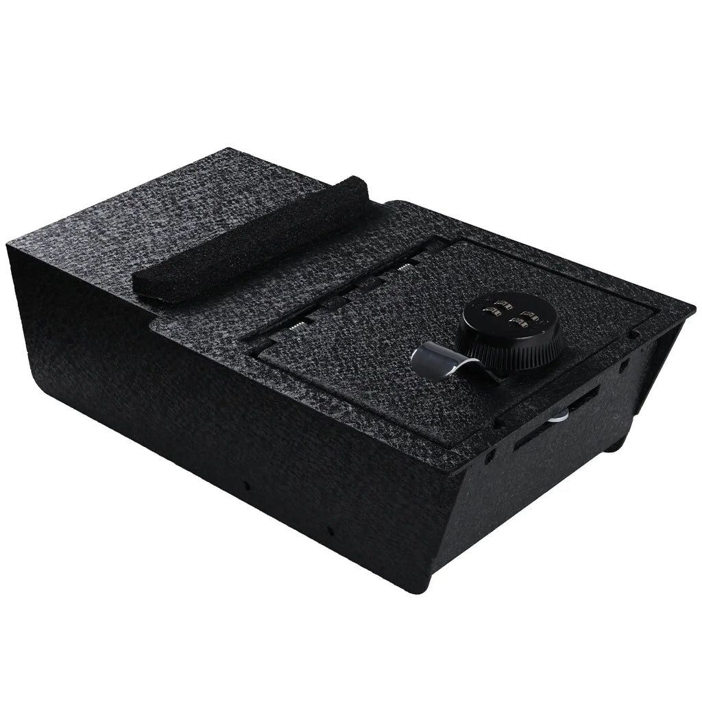Materials for the console 4-digit combo lock gun safe for the 2021-2024 Tesla Model 3 and Tesla Model Y 1