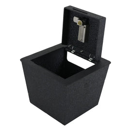 left open of key lock center console gun safe for 2007-2024 Toyota Fj Cruiser