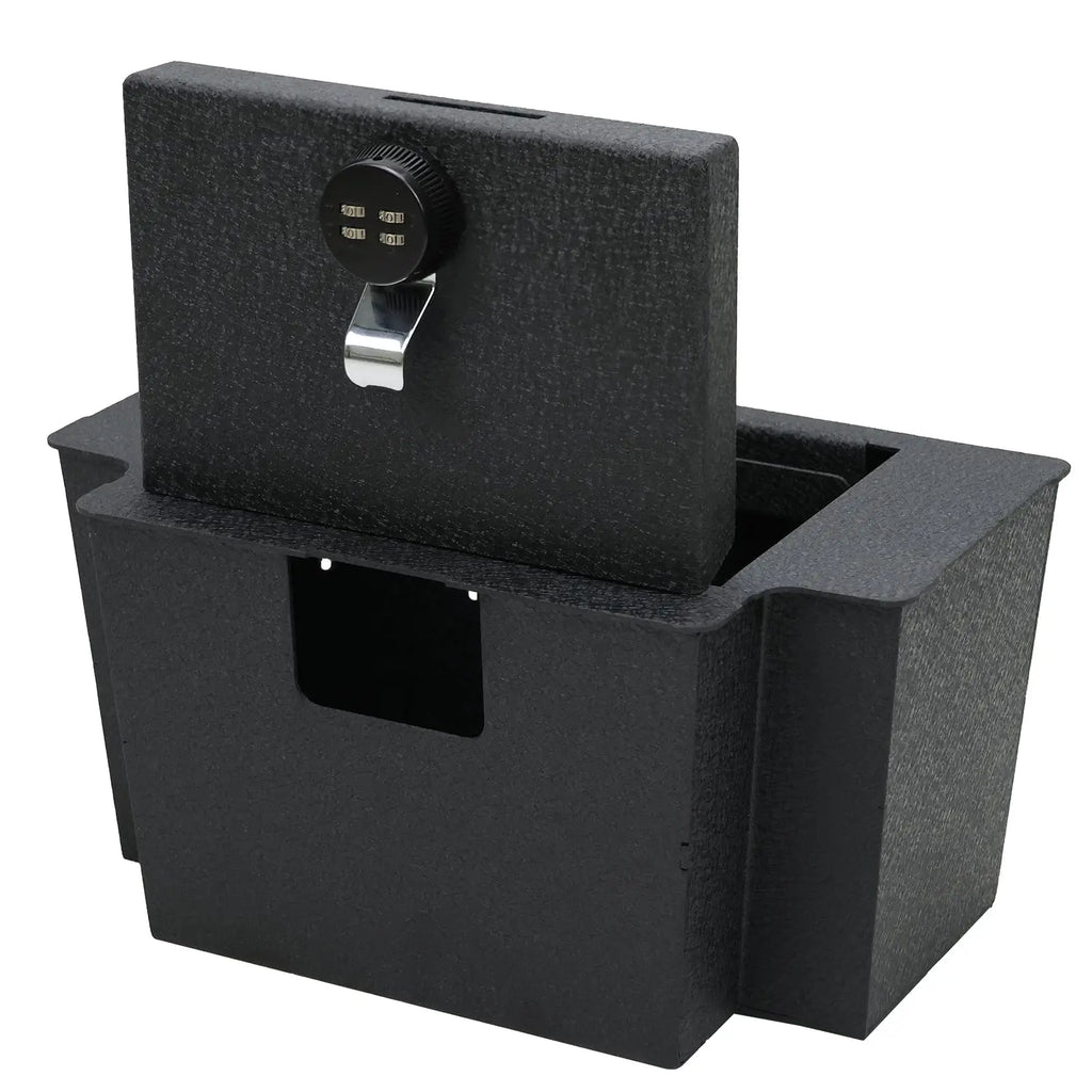 2022-2024 Chevrolet Silverado and GMC Sierra 1500 2500 3500 console 4-digit combo lock gun safe 1