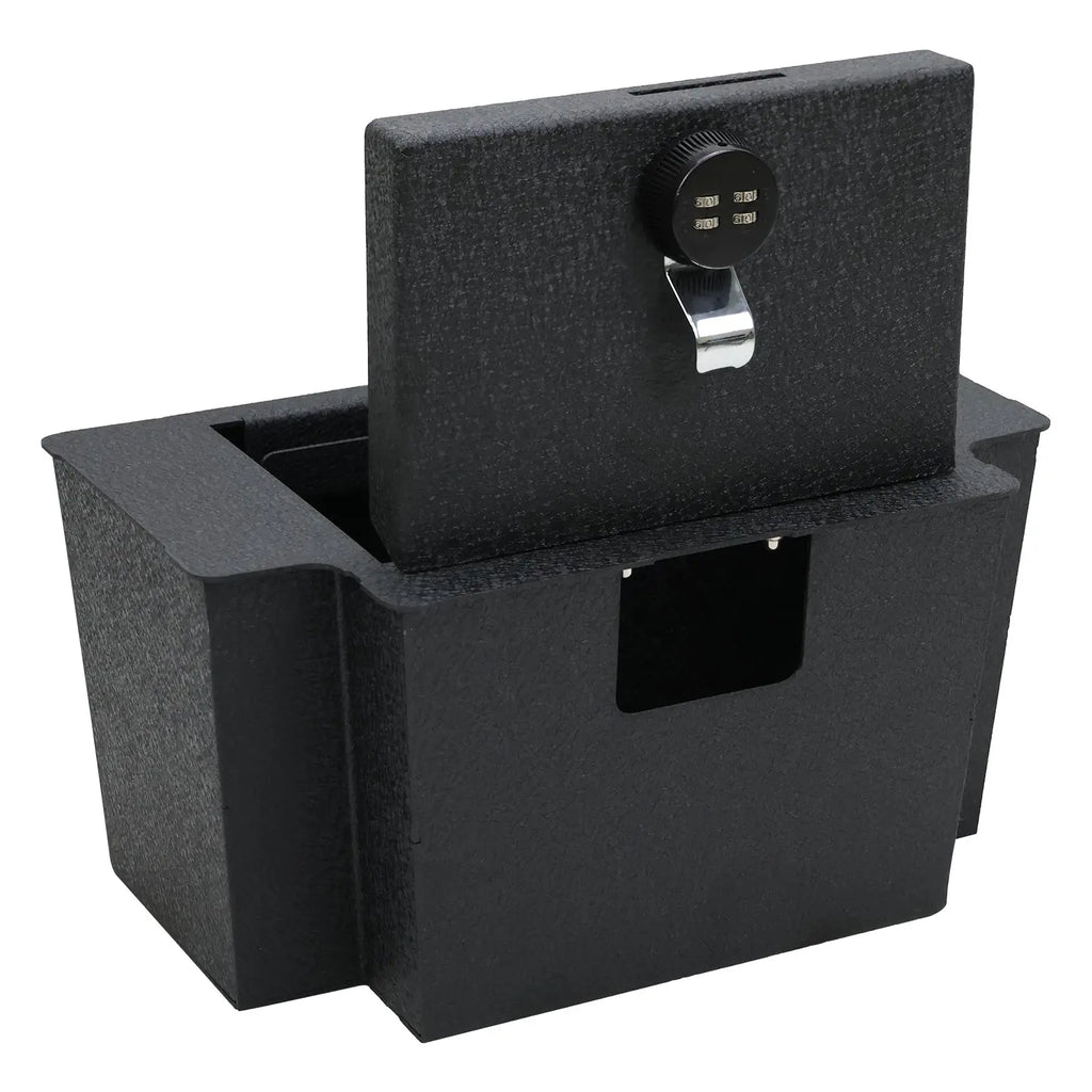 2022-2024 Chevrolet Silverado and GMC Sierra 1500 2500 3500 console 4-digit combo lock gun safe 2