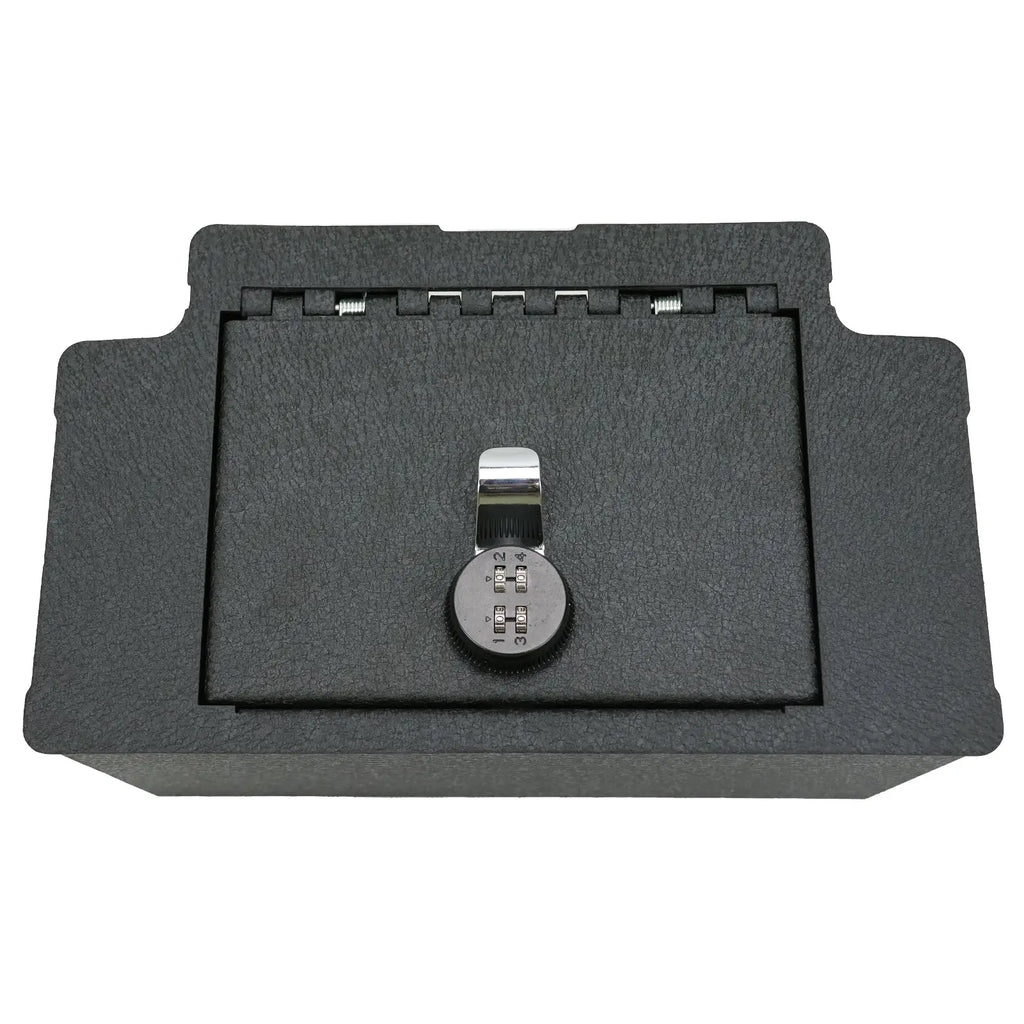 2022-2024 Chevrolet Silverado and GMC Sierra 1500 2500 3500 console 4-digit combo lock gun safe 7