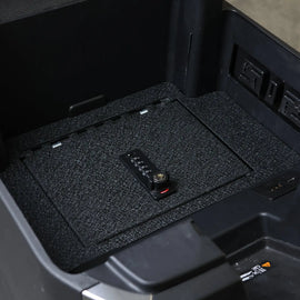 2022-2024 Chevy Silverado 1500 2500HD 3500HD and GMC Sierra 1500 2500 3500 console 4-digit combo lock with key gun safe 5