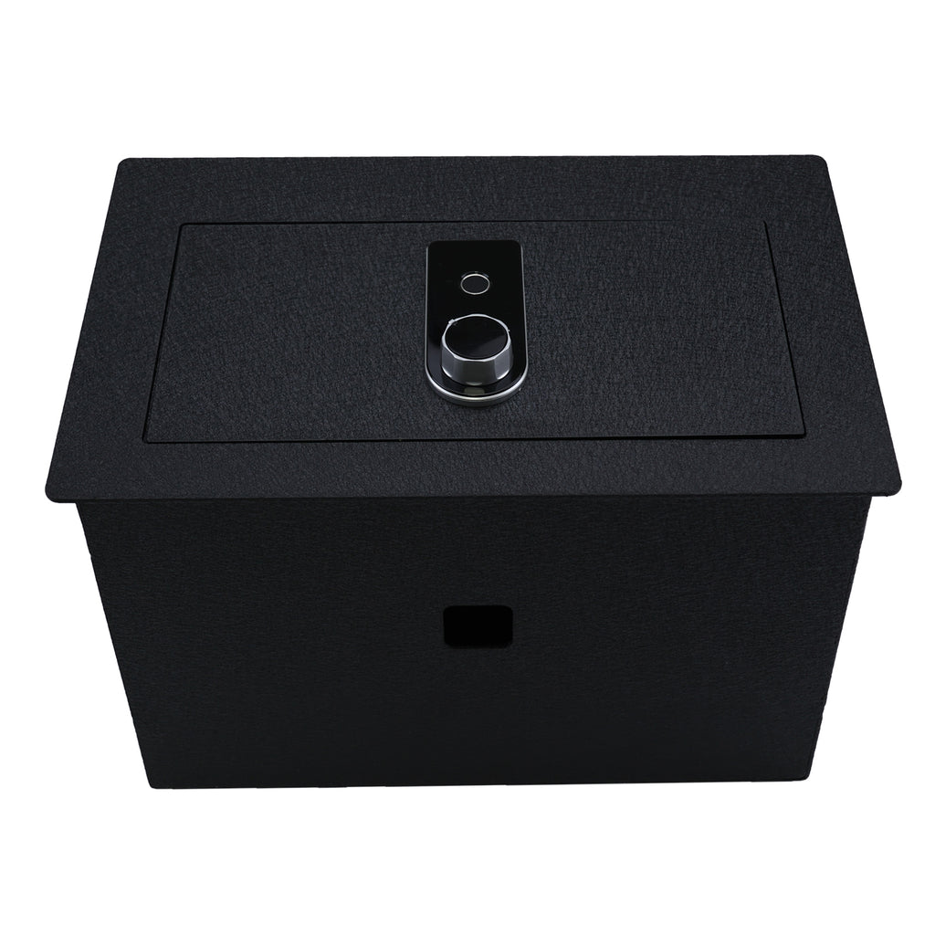 Pro Chevy Suburban Chevy Tahoe/Silverado and GMC Yukon/Yukon XL/Sierra 1500/2500/3500 Center Console Safe (Fingerprint Lock with Key) : 2014-2020