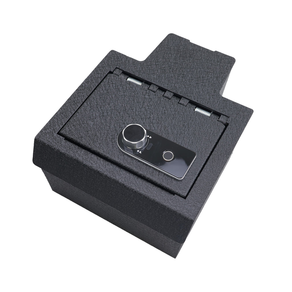 Chevrolet Silverado EV/ GMC Sierra EV Center Console Safe (Fingerprint Lock with Key) : 2024-2025