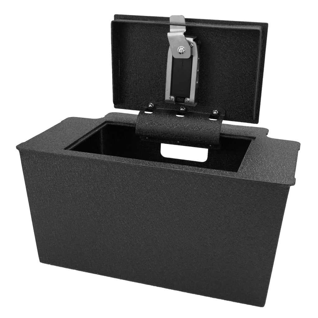 Pro Chevy Silverado 1500 and GMC Sierra 1500/2500/3500 Center Console Safe  (Fingerprint Lock with Key) 2023-2026