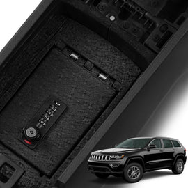 Jeep Grand Cherokee and Dodge Durango Center Console Safe (4-Digit Combo Lock with Key) : 2014-2020