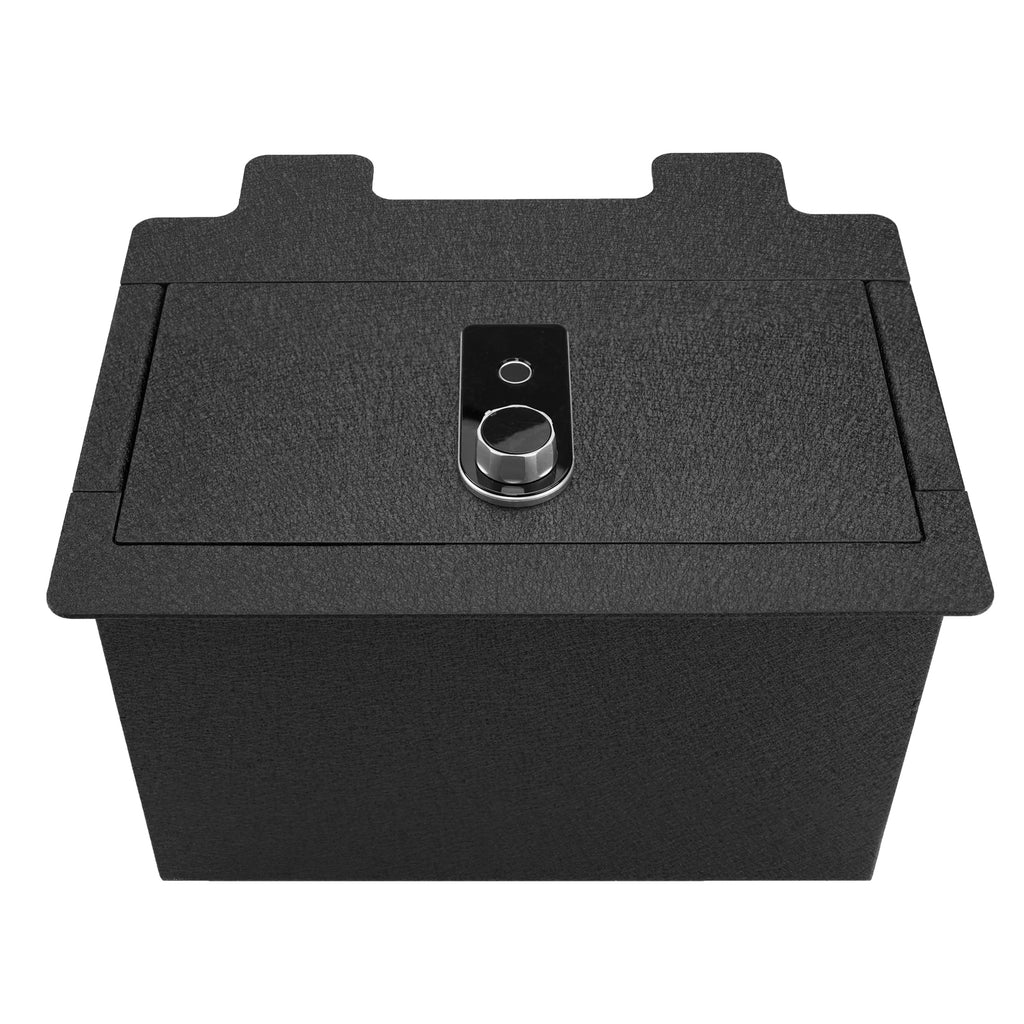 Pro Chevy Silverado 1500/2500/3500 and GMC Sierra 1500/2500/3500 Center Console Safe (Fingerprint Lock with Key) : 2019-2022