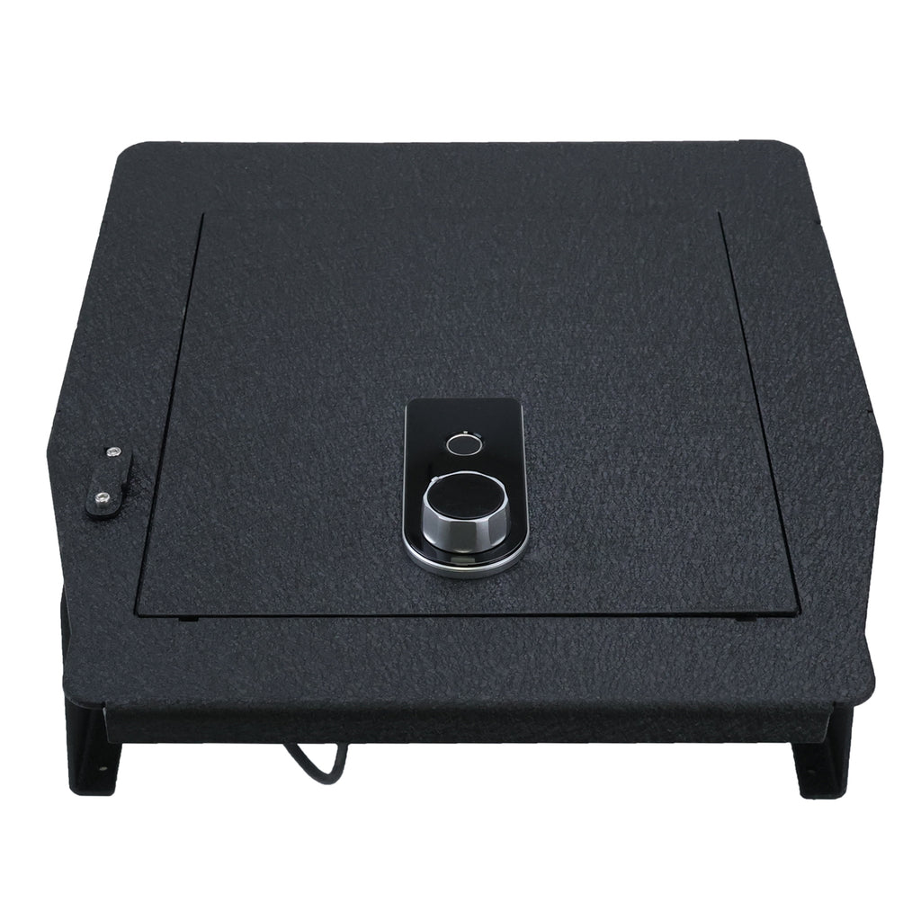 Pro Ford F150 and Ford 250/350/450 Super Duty and Ford Expedition Center Console Safe (Fingerprint Lock with Key) : 2015-2024