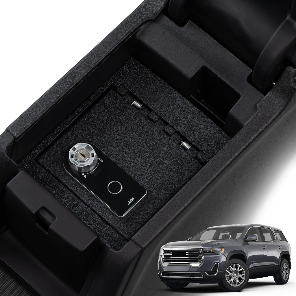 GMC Arcadia Center Console Safe (Fingerprint Lock with Key) : 2017-2023