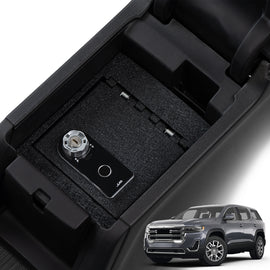 GMC Acadia Center Console Safe (Fingerprint Lock with Key) : 2017-2023