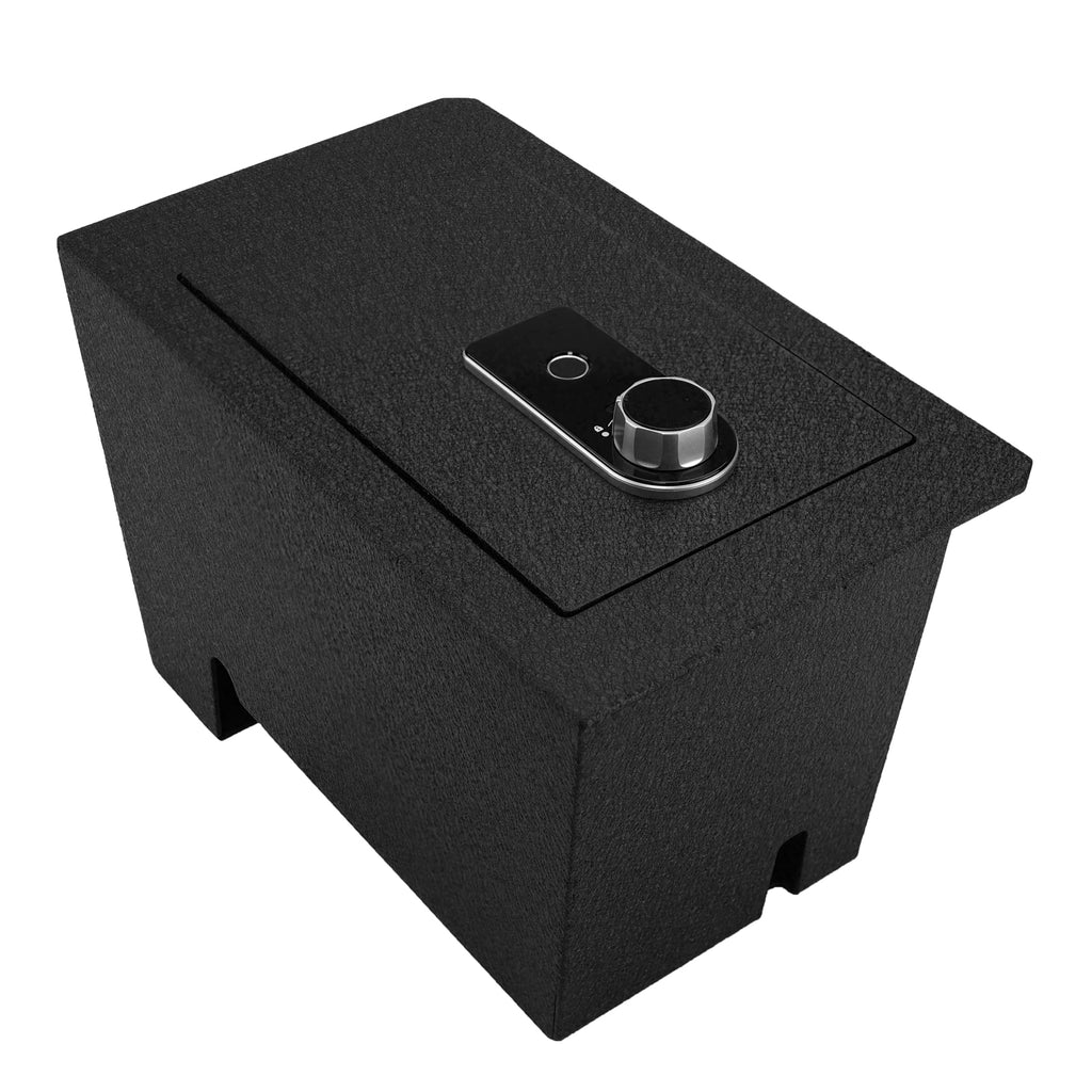 Pro Toyota Tundra and Toyota Sequoia Center Console Safe (Fingerprint Lock with Key) : 2022-2026