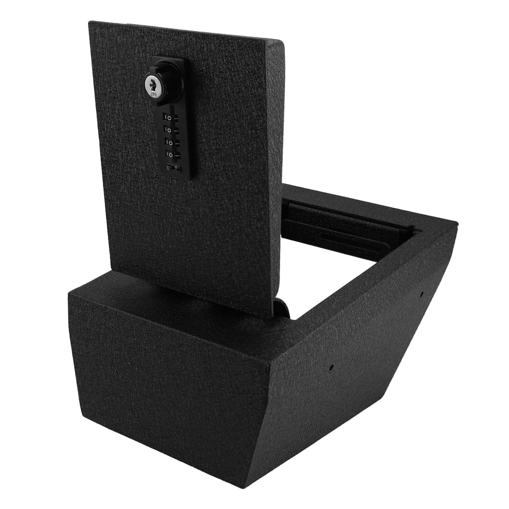 Pro Tesla Model S and Model X Center Console Safe (4-Digit Combo Lock with Key) : 2021-2025