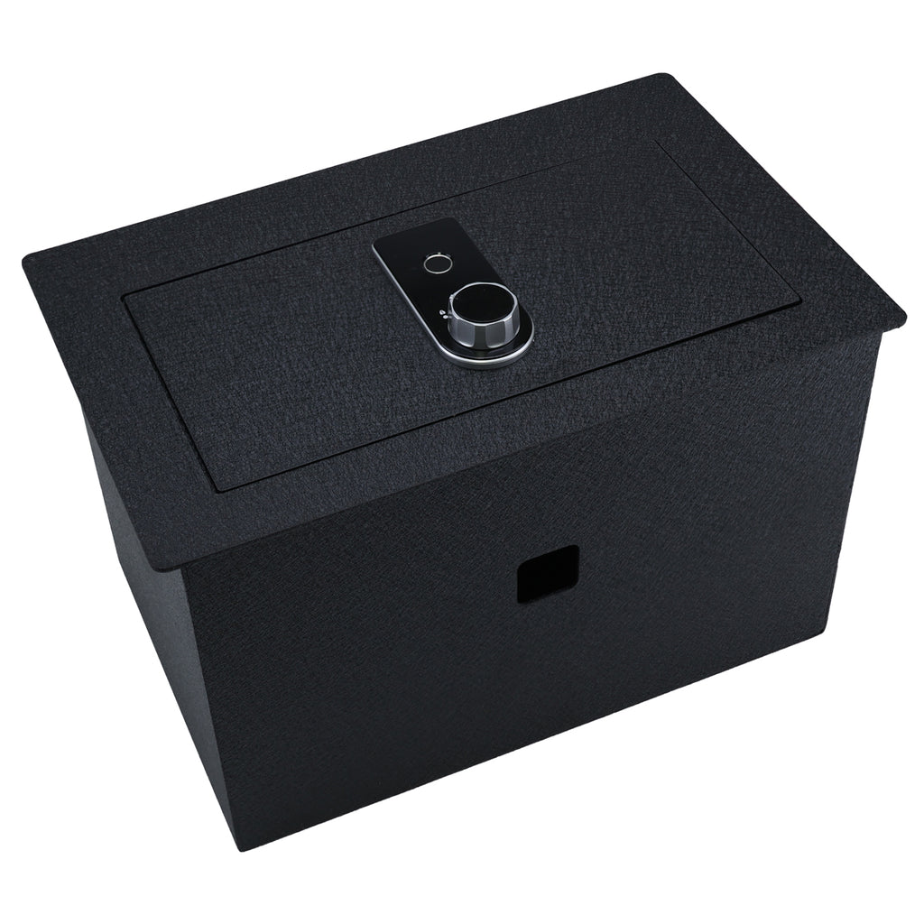 Pro Chevy Suburban Chevy Tahoe/Silverado and GMC Yukon/Yukon XL/Sierra 1500/2500/3500 Center Console Safe (Fingerprint Lock with Key) : 2014-2020