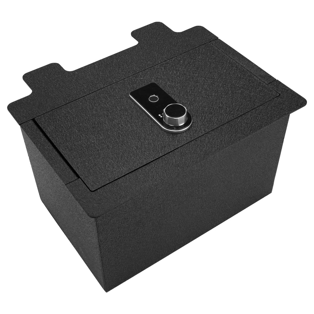 Pro Chevy Silverado 1500/2500/3500 and GMC Sierra 1500/2500/3500 Center Console Safe (Fingerprint Lock with Key) : 2019-2022