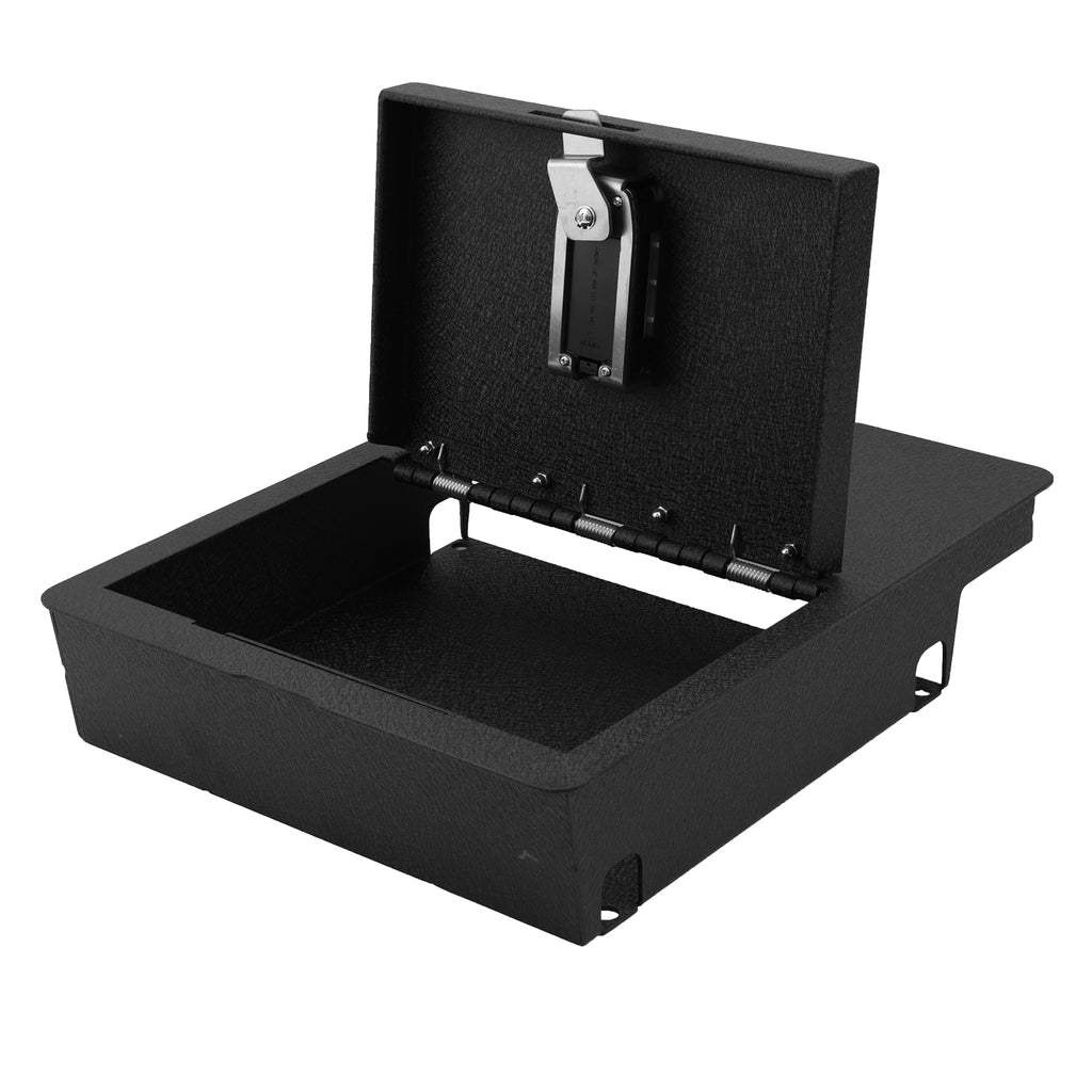 Dodge Ram 1500/2500/3500 Underseat Console Safe (Fingerprint Lock with Key) : 2006-2019