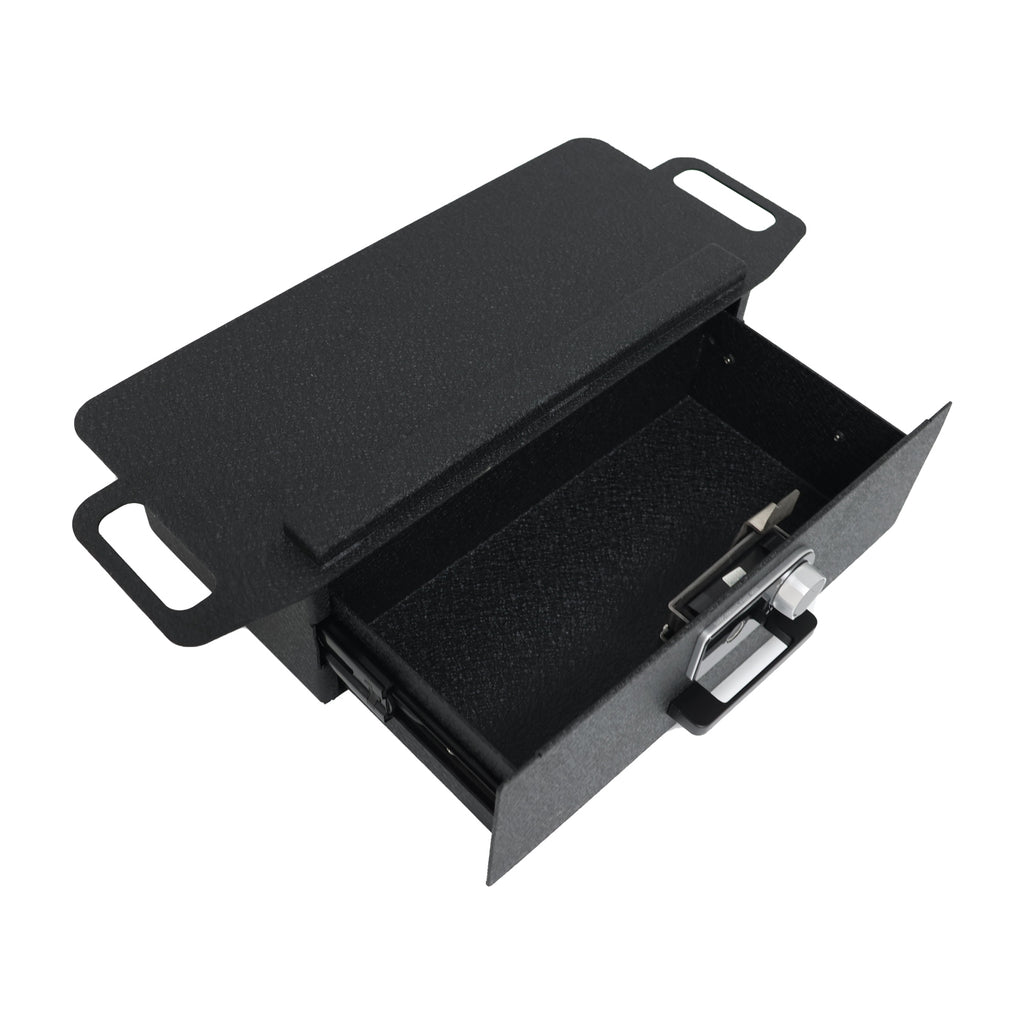 Tesla Cybertruck Underseat Console Safe (Fingerprint Lock with Key) : 2024+