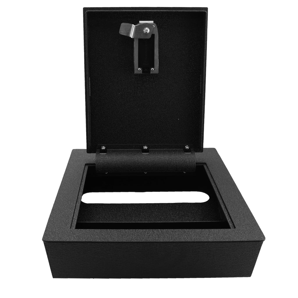 Pro Chevy Silverado 1500/2500/3500 and GMC Sierra 1500/2500/3500 Under Bench Seat Safe (Fingerprint Lock with Key) : 2014-2019