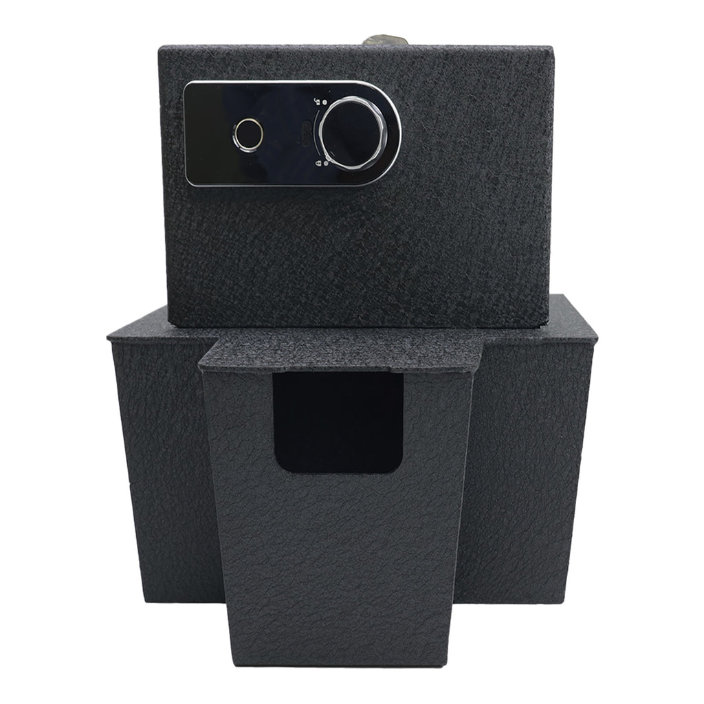 Chevrolet Silverado EV/ GMC Sierra EV Center Console Safe (Fingerprint Lock with Key) : 2024-2025