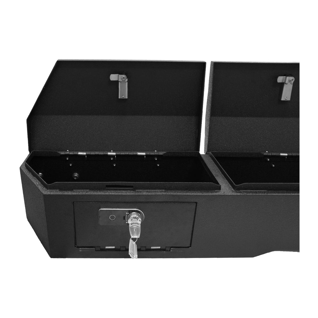 Chevrolet Silverado 1500 (4 door model) Underseat Console Safe (Fingerprint Lock with Key) : 2019-2026