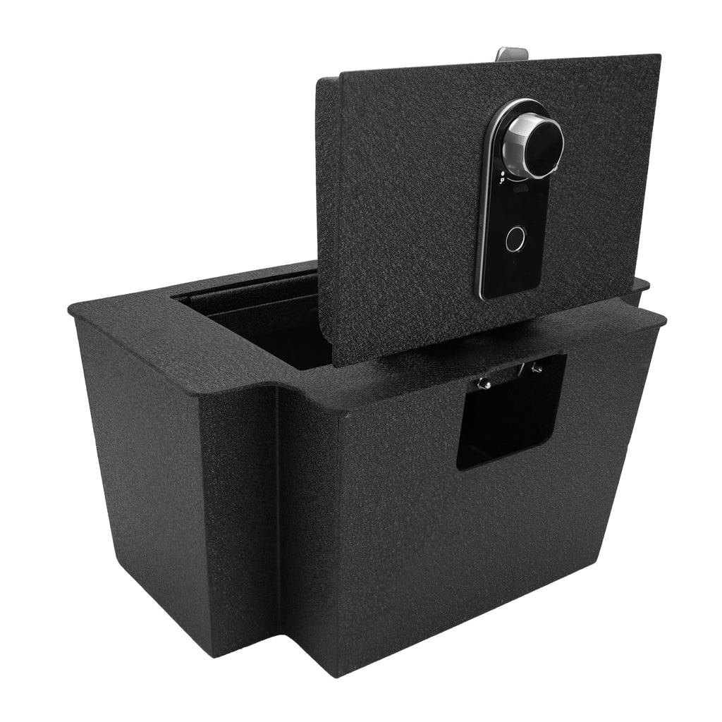 Pro Chevy Silverado 1500 and GMC Sierra 1500/2500/3500 Center Console Safe  (Fingerprint Lock with Key) 2023-2026