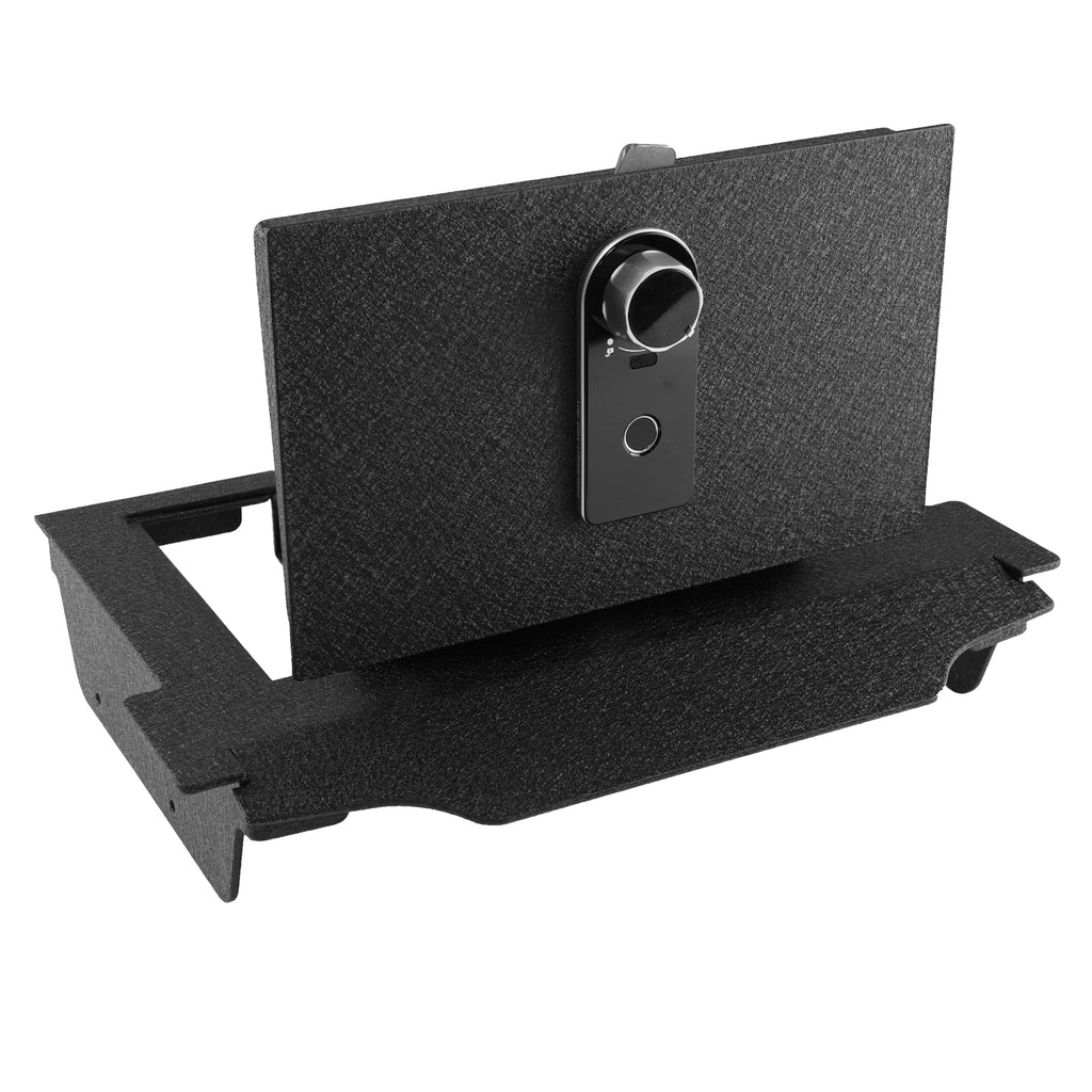 Pro Center Console Safe Gun Safe for 2021-2024 RAM TRX, 2022-2025 RAM Rebel, 2025 Dodge Ram RHO ,Fingerprint Lock with Key