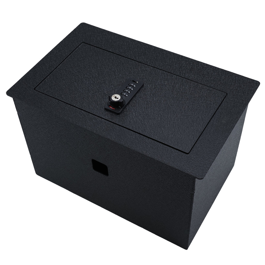 Pro Chevy Suburban Chevy Tahoe/Silverado and GMC Yukon/Yukon XL/Sierra 1500/2500/3500 Center Console Safe (4-Digit Combo Lock with Key) : 2014-2020