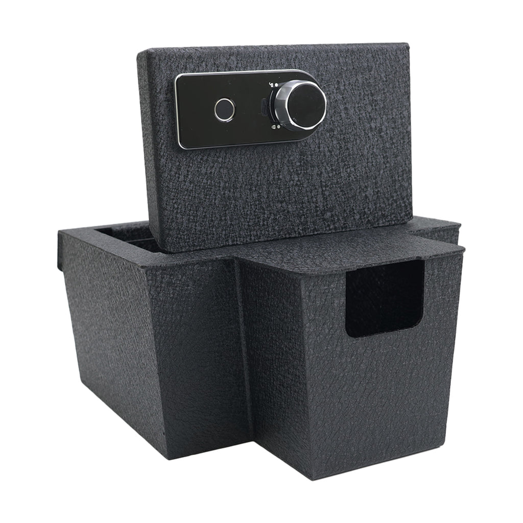 Chevrolet Silverado EV/ GMC Sierra EV Center Console Safe (Fingerprint Lock with Key) : 2024-2025