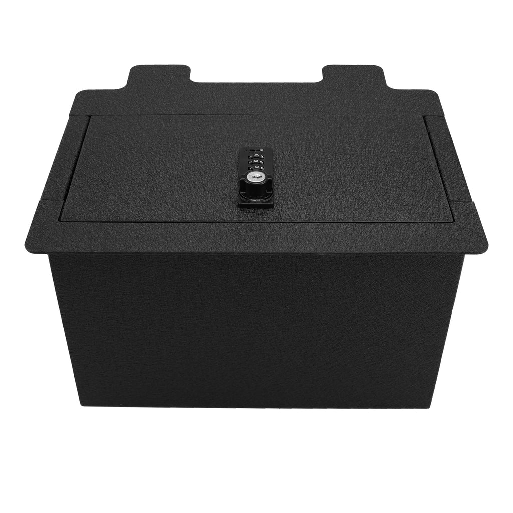 Pro Chevy Silverado 1500/2500/3500 and GMC Sierra 1500/2500/3500 Center Console Safe (4-Digit Combo Lock with Key) : 2019-2022