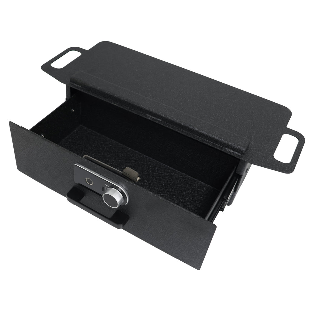 Tesla Cybertruck Underseat Console Safe (Fingerprint Lock with Key) : 2024+