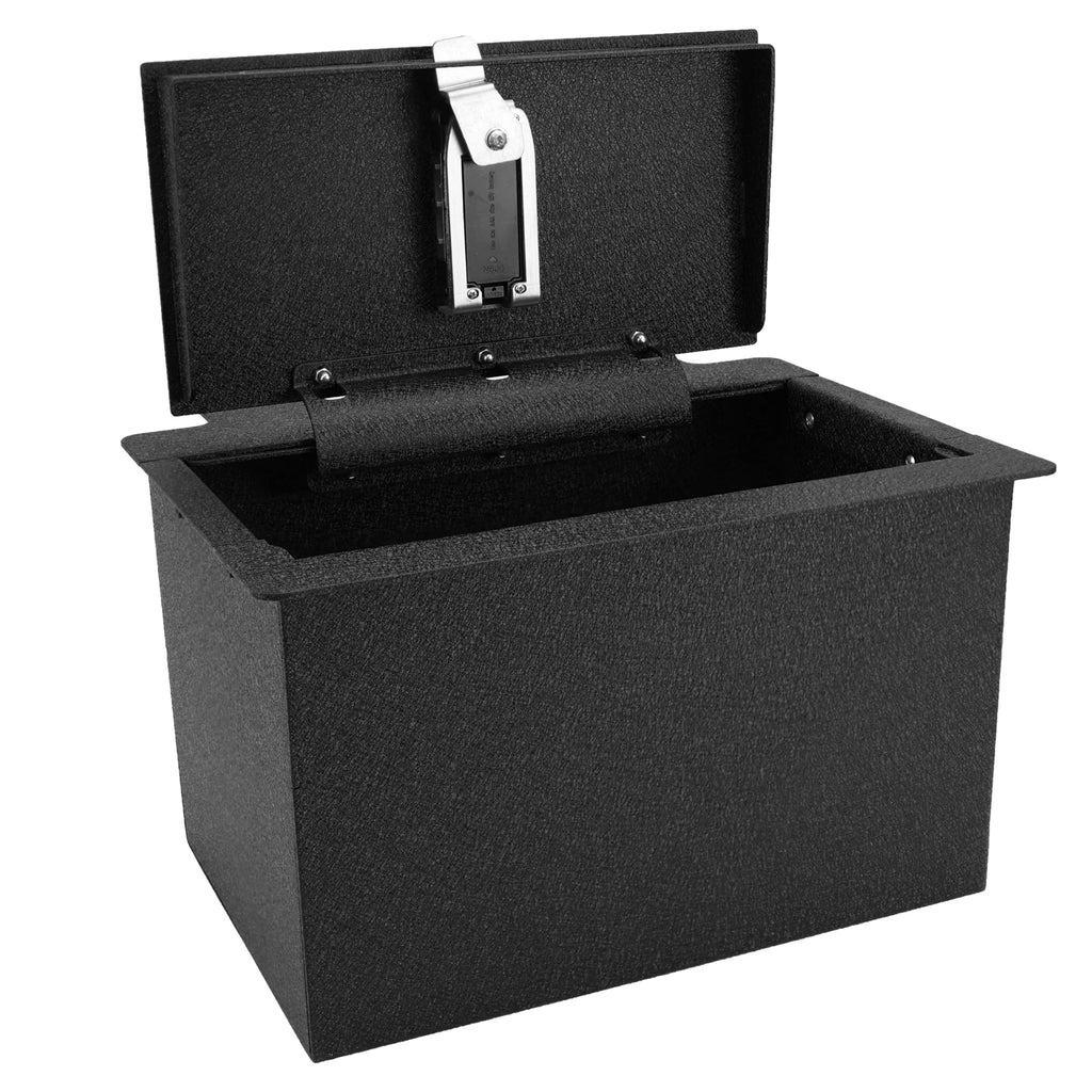 Pro Chevy Silverado 1500/2500/3500 and GMC Sierra 1500/2500/3500 Center Console Safe (Fingerprint Lock with Key) : 2019-2022