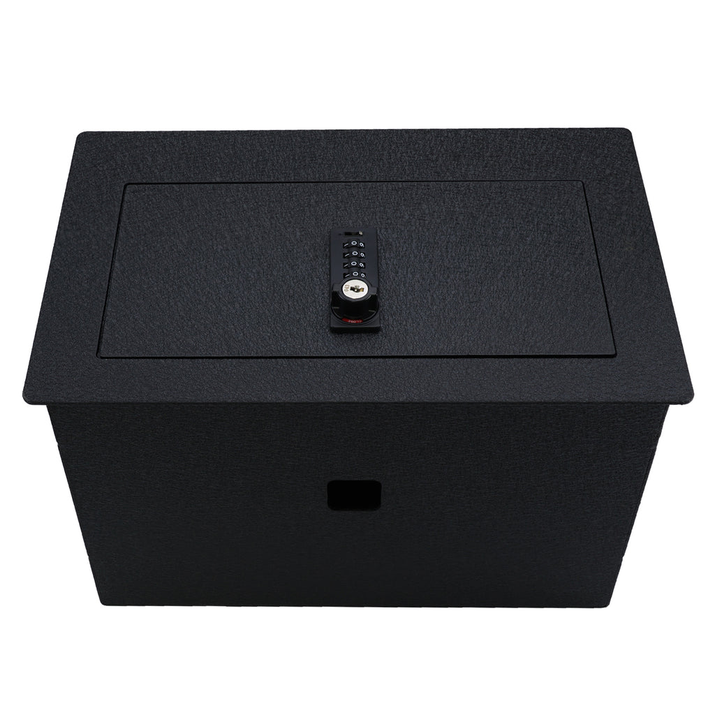 Pro Chevy Suburban Chevy Tahoe/Silverado and GMC Yukon/Yukon XL/Sierra 1500/2500/3500 Center Console Safe (4-Digit Combo Lock with Key) : 2014-2020