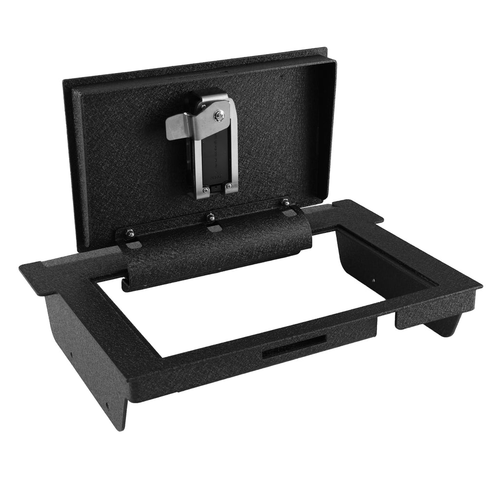 Pro Center Console Safe Gun Safe for 2021-2024 RAM TRX, 2022-2025 RAM Rebel, 2025 Dodge Ram RHO ,Fingerprint Lock with Key