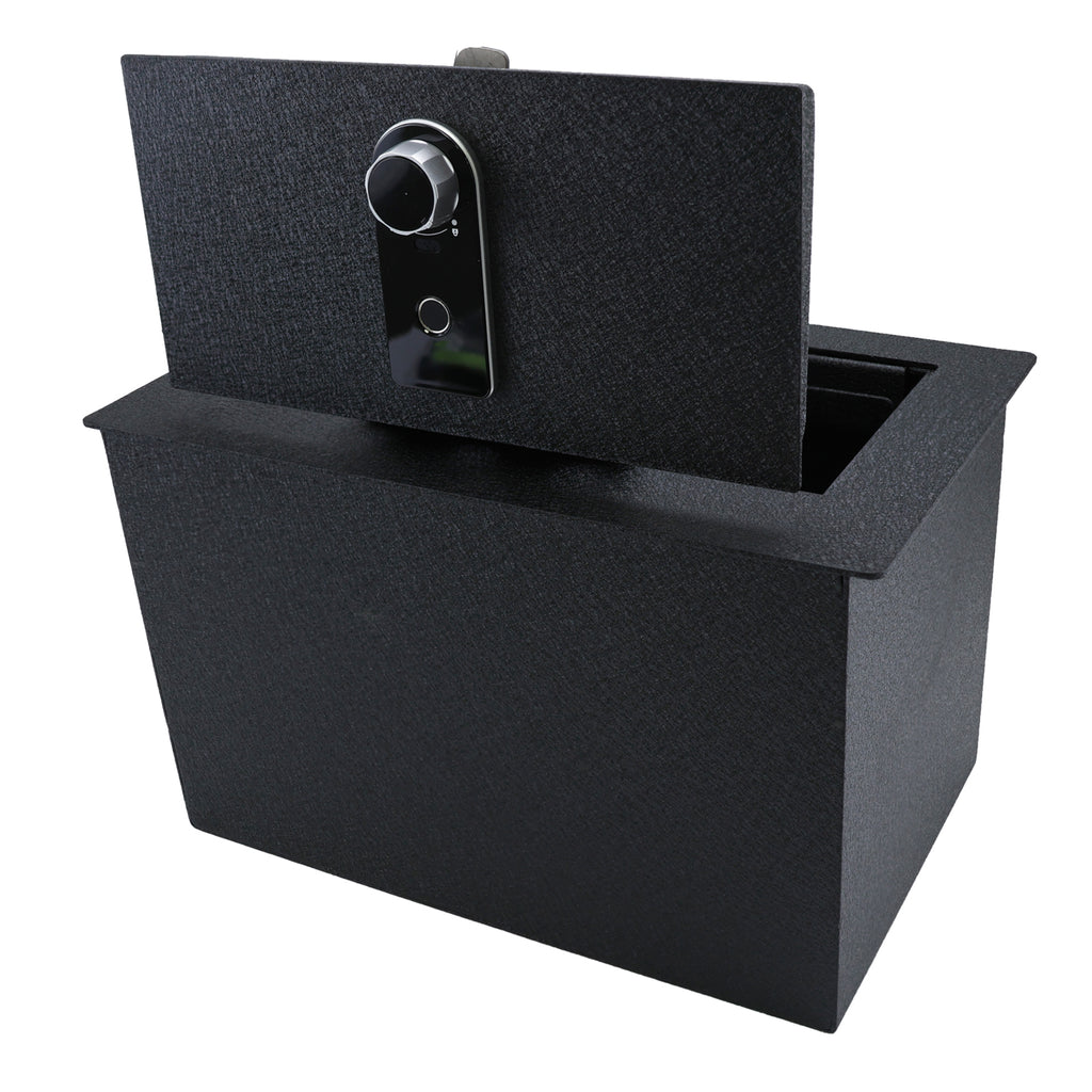 Pro Chevy Suburban Chevy Tahoe/Silverado and GMC Yukon/Yukon XL/Sierra 1500/2500/3500 Center Console Safe (Fingerprint Lock with Key) : 2014-2020