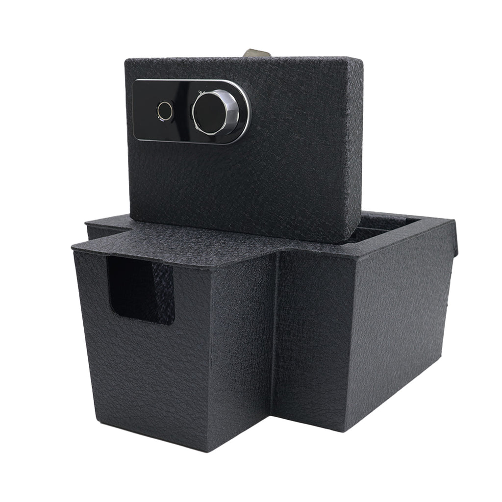 Chevrolet Silverado EV/ GMC Sierra EV Center Console Safe (Fingerprint Lock with Key) : 2024-2025