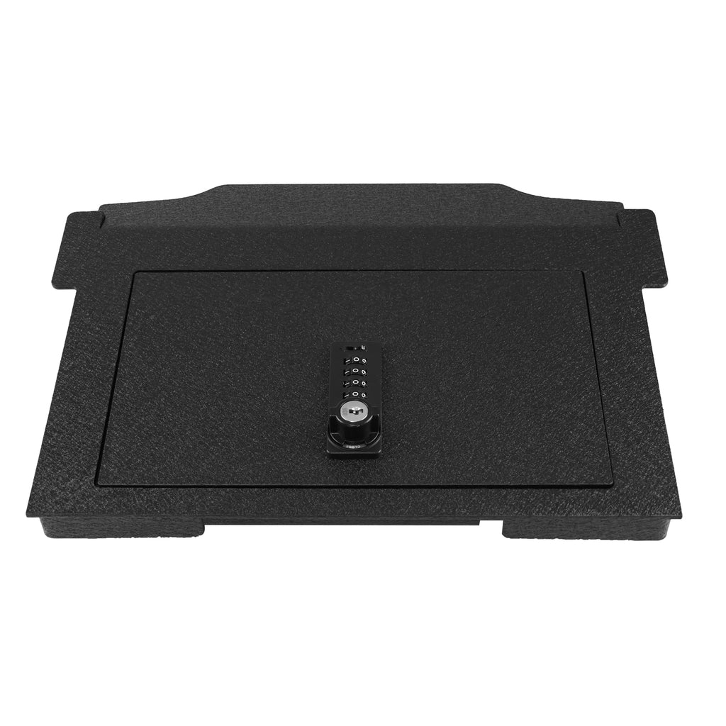 Pro Center Console Safe Gun Safe for 2021-2024 RAM TRX, 2022-2025 RAM Rebel, 2025 Ram RHO, 4-Digit Combination Lock with Key